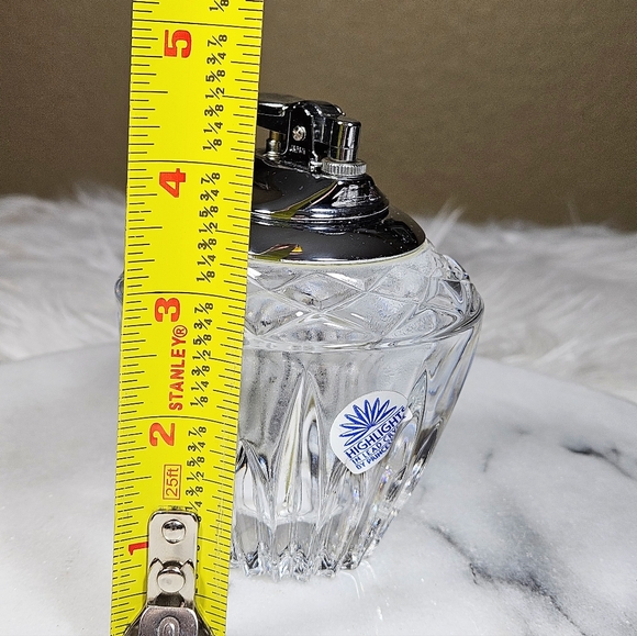 Vintage Princess House Highlights in Lead Crystal Table Lighter Made in Japan - Picture 6 of 9